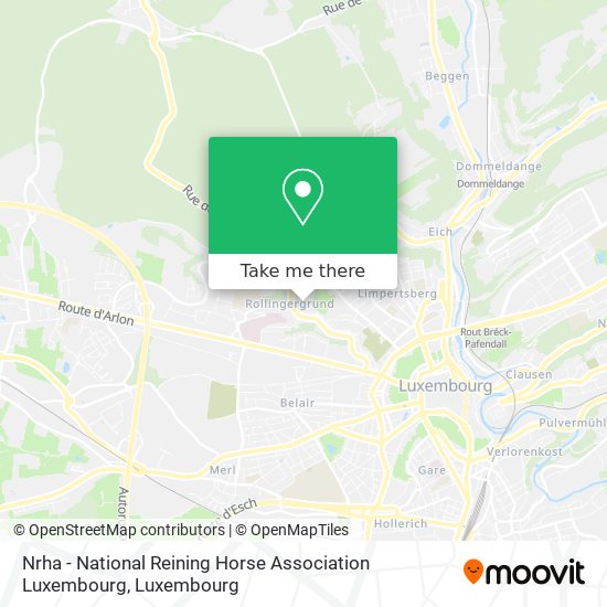 Nrha - National Reining Horse Association Luxembourg map