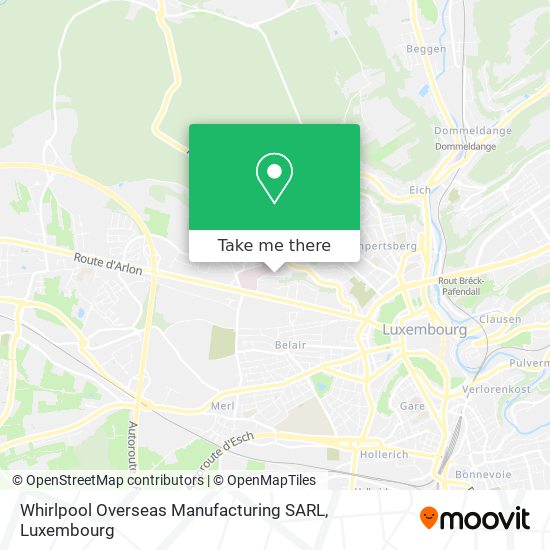 Whirlpool Overseas Manufacturing SARL map