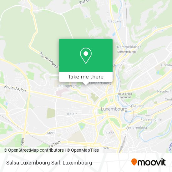 Salsa Luxembourg Sarl map