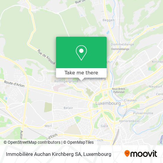 Immobilière Auchan Kirchberg SA Karte