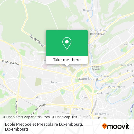 Ecole Precoce et Prescolaire Luxembourg map