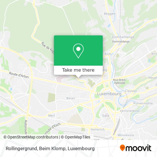 Rollingergrund, Beim Klomp map