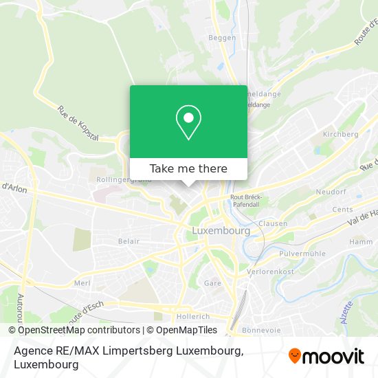 Agence RE / MAX Limpertsberg Luxembourg Karte