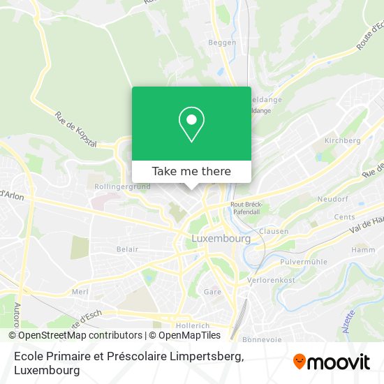 Ecole Primaire et Préscolaire Limpertsberg map