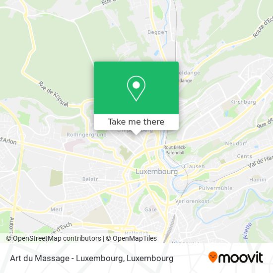 Art du Massage - Luxembourg map