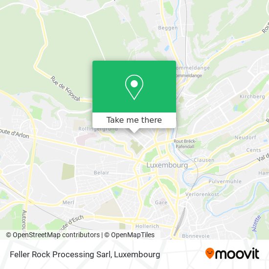 Feller Rock Processing Sarl map