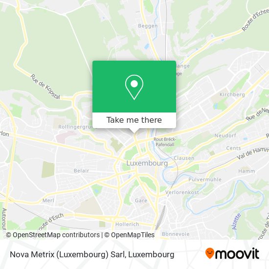 Nova Metrix (Luxembourg) Sarl map
