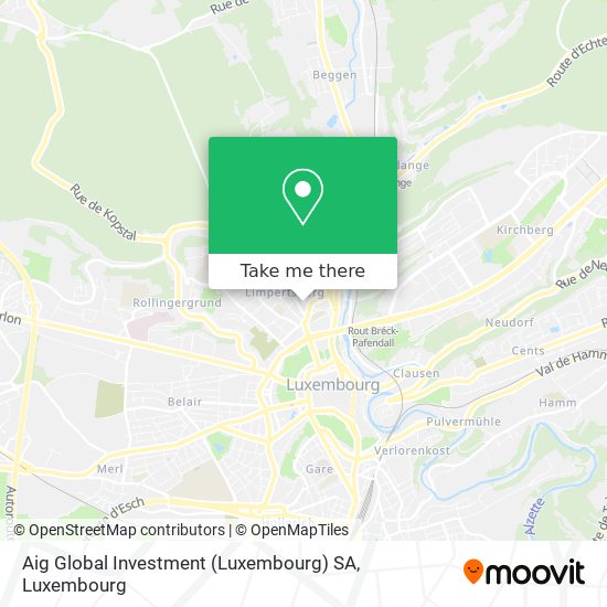 Aig Global Investment (Luxembourg) SA map