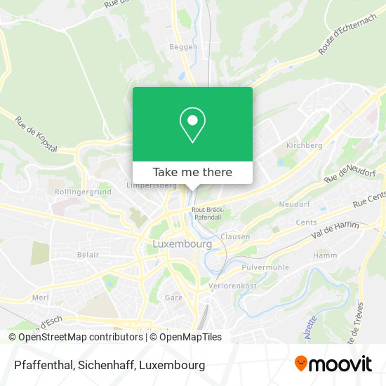 Pfaffenthal, Sichenhaff map