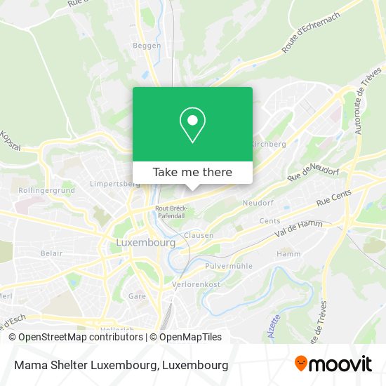 Mama Shelter Luxembourg Karte