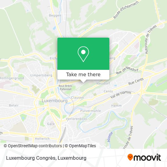 Luxembourg Congrès map