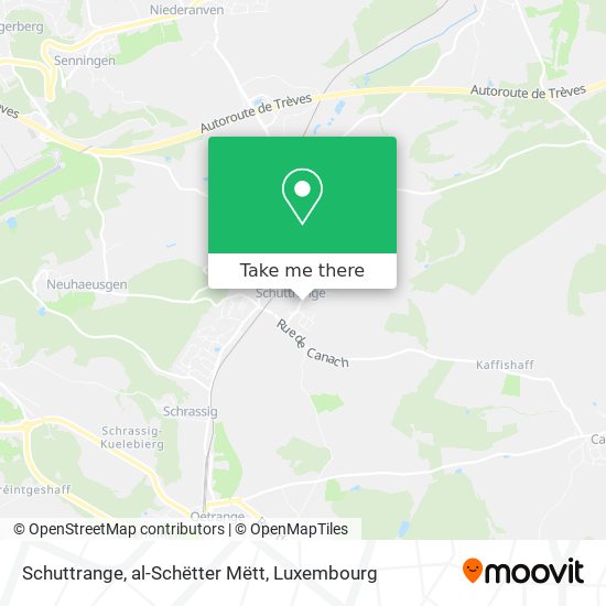 Schuttrange, al-Schëtter Mëtt map