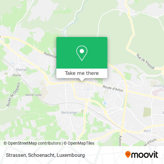 Strassen, Schoenacht map