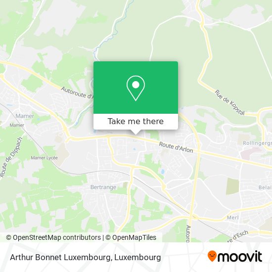 Arthur Bonnet Luxembourg map