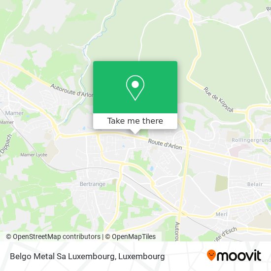 Belgo Metal Sa Luxembourg map