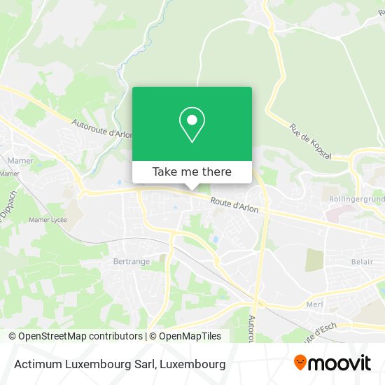Actimum Luxembourg Sarl map