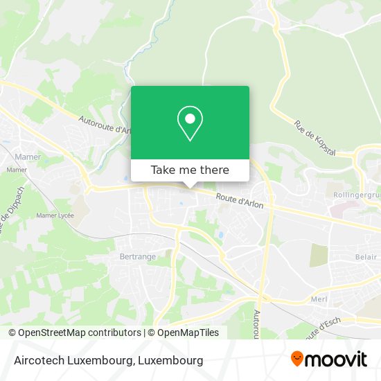 Aircotech Luxembourg map