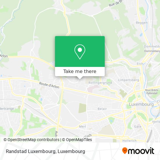 Randstad Luxembourg map