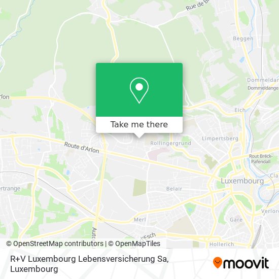 R+V Luxembourg Lebensversicherung Sa Karte