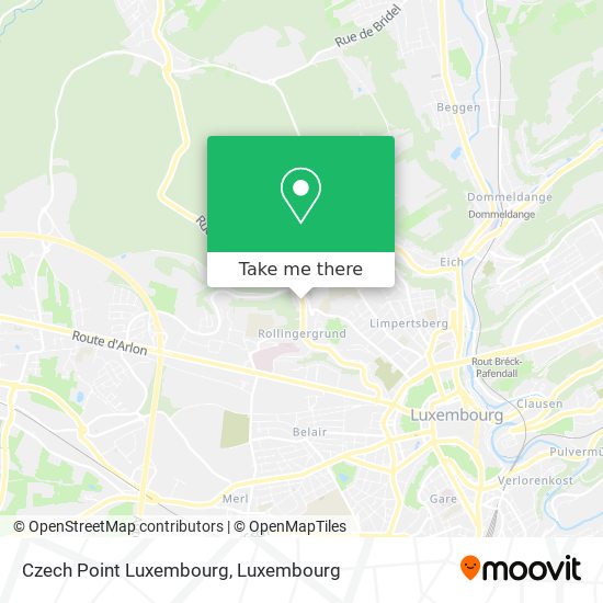 Czech Point Luxembourg map