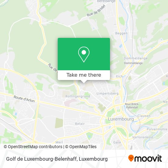 Golf de Luxembourg-Belenhaff map