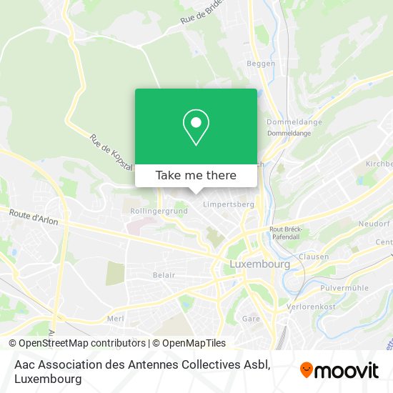 Aac Association des Antennes Collectives Asbl map