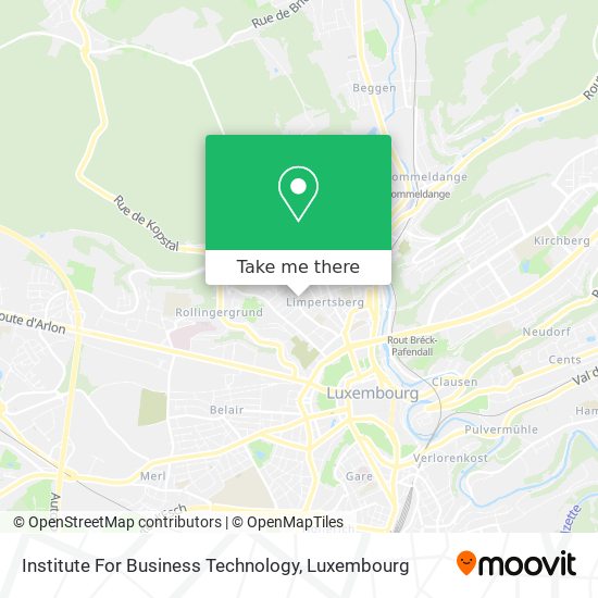 Institute For Business Technology map