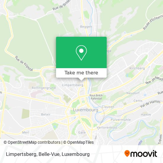 Limpertsberg, Belle-Vue map