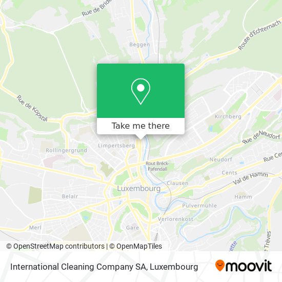 International Cleaning Company SA Karte