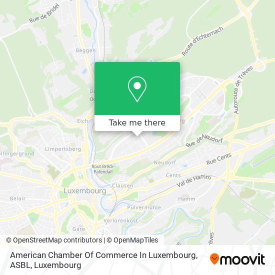 American Chamber Of Commerce In Luxembourg, ASBL Karte