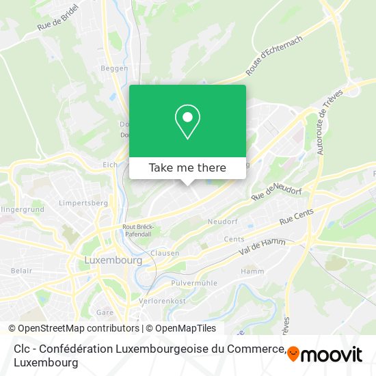 Clc - Confédération Luxembourgeoise du Commerce Karte