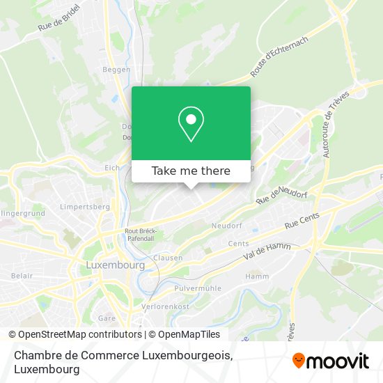 Chambre de Commerce Luxembourgeois map