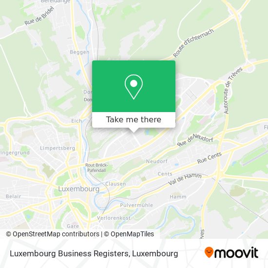 Luxembourg Business Registers map