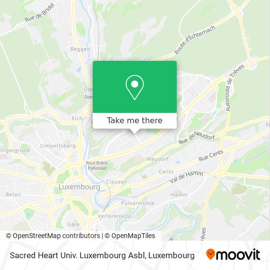 Sacred Heart Univ. Luxembourg Asbl map