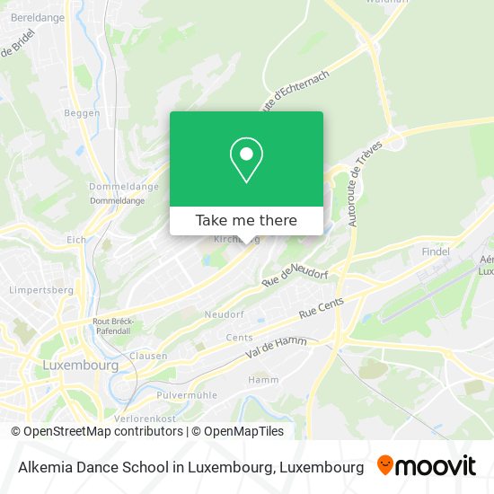 Alkemia Dance School in Luxembourg Karte