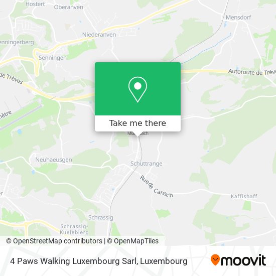 4 Paws Walking Luxembourg Sarl Karte