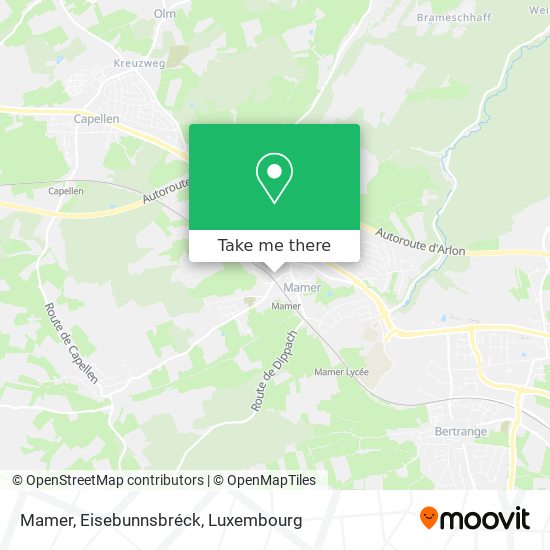 Mamer, Eisebunnsbréck map