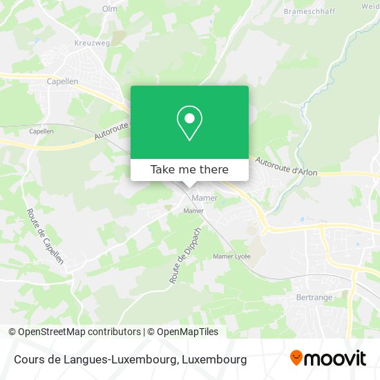 Cours de Langues-Luxembourg map