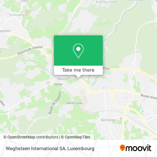 Weghsteen International SA Karte