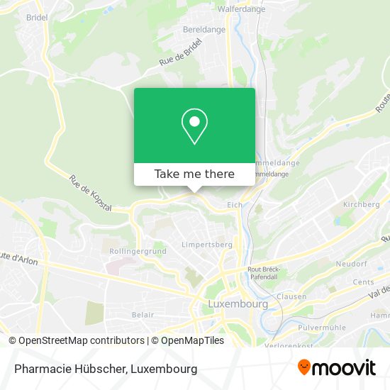 Pharmacie Hübscher Karte