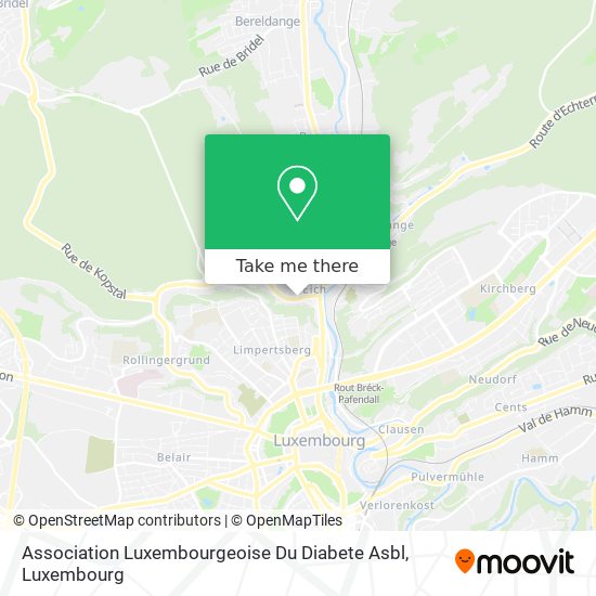Association Luxembourgeoise Du Diabete Asbl Karte