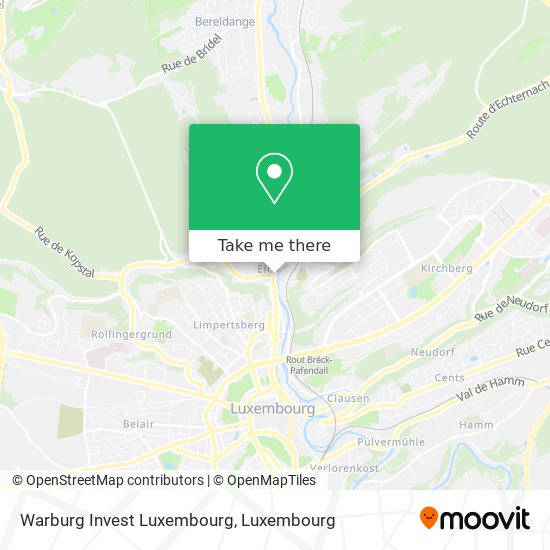 Warburg Invest Luxembourg map