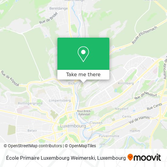 École Primaire Luxembourg Weimerski map