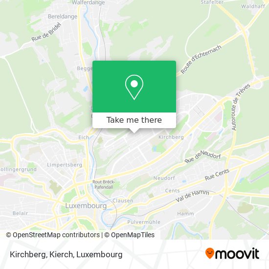 Kirchberg, Kierch Karte