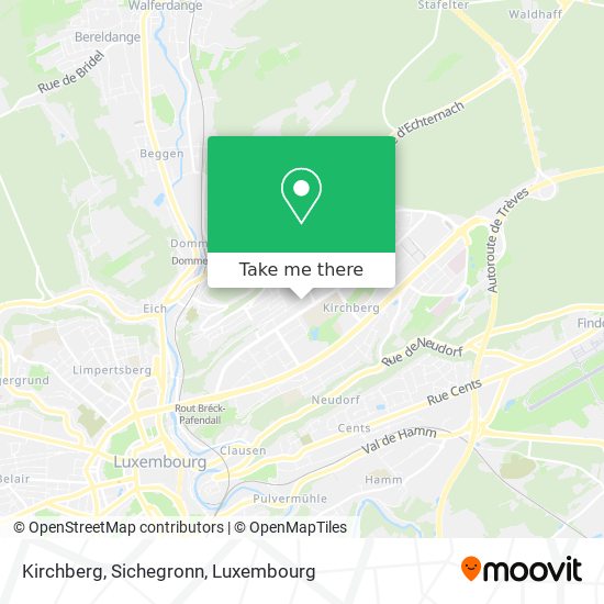 Kirchberg, Sichegronn map