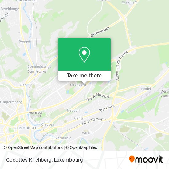Cocottes Kirchberg map