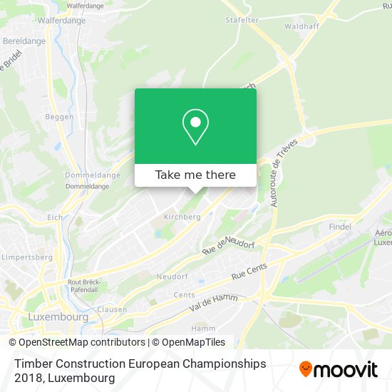 Timber Construction European Championships 2018 map