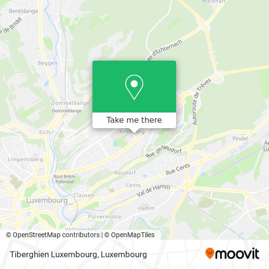 Tiberghien Luxembourg map