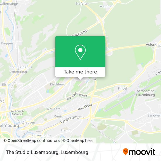 The Studio Luxembourg map