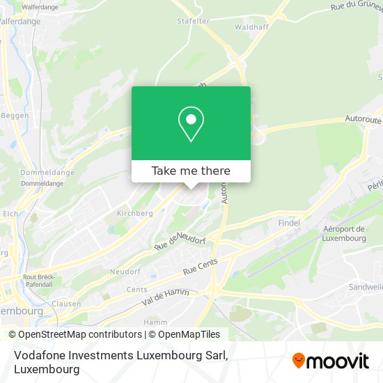 Vodafone Investments Luxembourg Sarl map